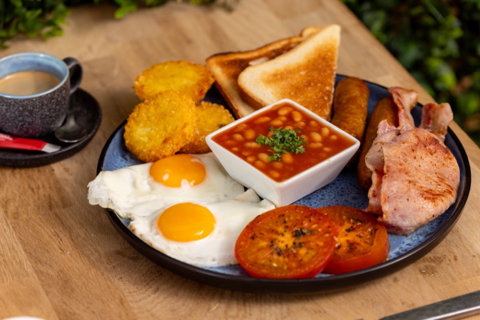 Cooked breakfast at the Rhodos